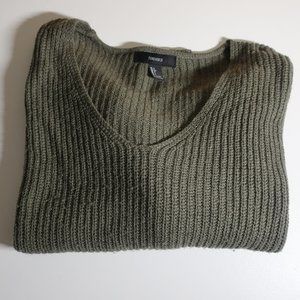 Forever 21 Olive Knit Sweater